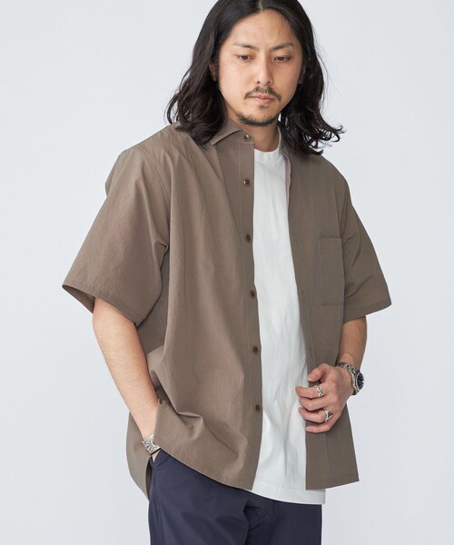 SHIPS(シップス)の「SHIPS:〈吸水速乾〉Micro Dot Air(R) レギュラーカラー ショートスリーブ シャツ(シャツ/ブラウス・メンズ・チャコールグレー/ブラック/カーキ・SMALL/MEDIUM/LARGE/X-LARGE)」の21枚目の写真