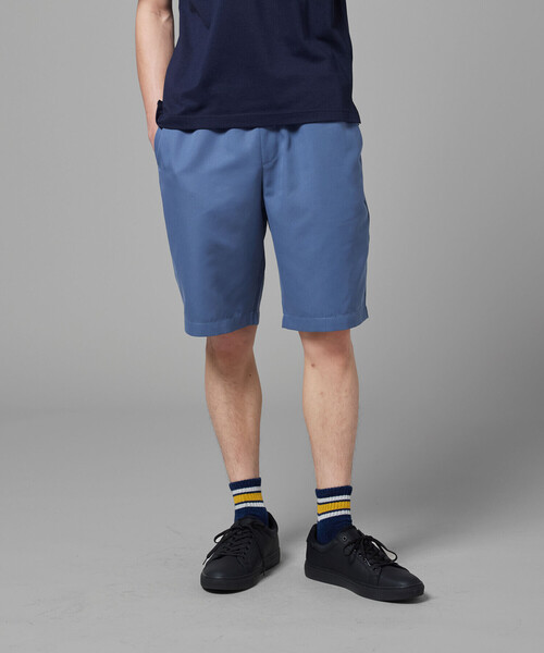 COMME CA ISM（コムサイズム）の「ポリエステルツイル ソフトピーチ ショートパンツ（その他パンツ・メンズ・チャコール/ブラック/カーキ/ブルー・MEDIUM/LARGE）」の4枚目の写真