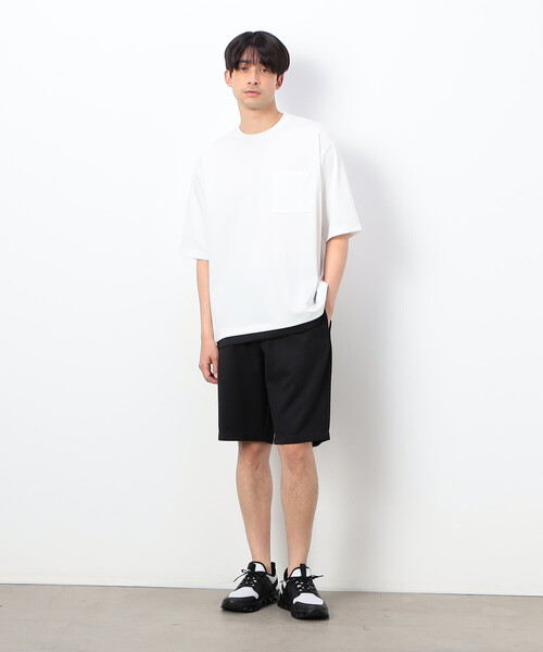 COMME CA ISM（コムサイズム）の「ポリエステルツイル ソフトピーチ ショートパンツ（その他パンツ・メンズ・チャコール/ブラック/カーキ/ブルー・MEDIUM/LARGE）」の5枚目の写真