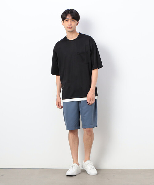 COMME CA ISM（コムサイズム）の「ポリエステルツイル ソフトピーチ ショートパンツ（その他パンツ・メンズ・チャコール/ブラック/カーキ/ブルー・MEDIUM/LARGE）」の10枚目の写真