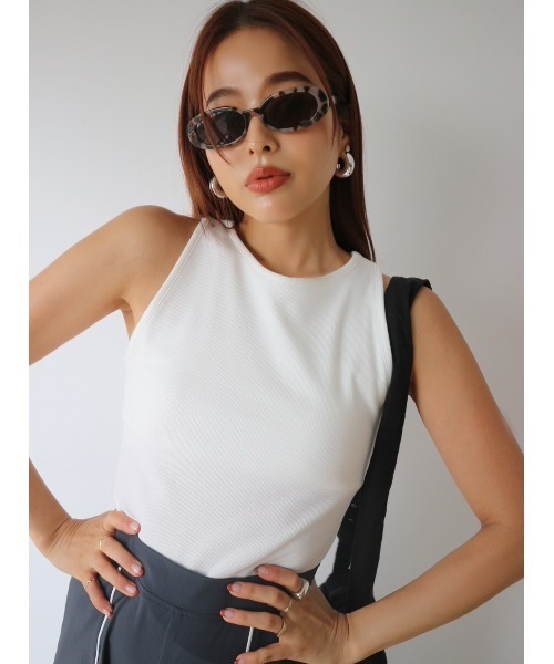 セール】Rib American Sleeve Tank Top（タンクトップ）｜TRUNC
