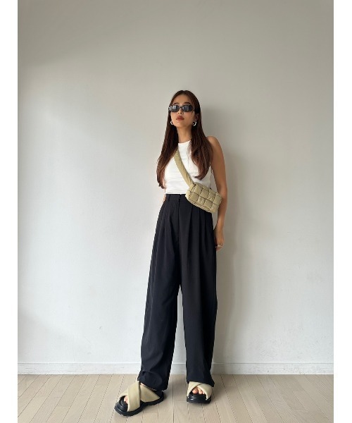 TRUNC(トランクエイティーエイト)の「Rib American Sleeve Tank Top(タンクトップ・レディース・グレー/ブラック/アイボリー・FREE)」の14枚目の写真