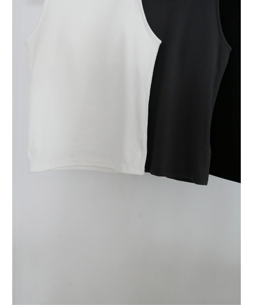 TRUNC(トランクエイティーエイト)の「Rib American Sleeve Tank Top(タンクトップ・レディース・グレー/ブラック/アイボリー・FREE)」の19枚目の写真