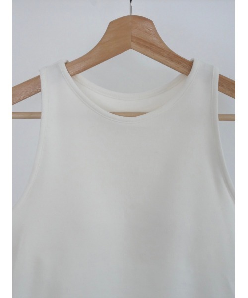 TRUNC(トランクエイティーエイト)の「Rib American Sleeve Tank Top(タンクトップ・レディース・グレー/ブラック/アイボリー・FREE)」の10枚目の写真