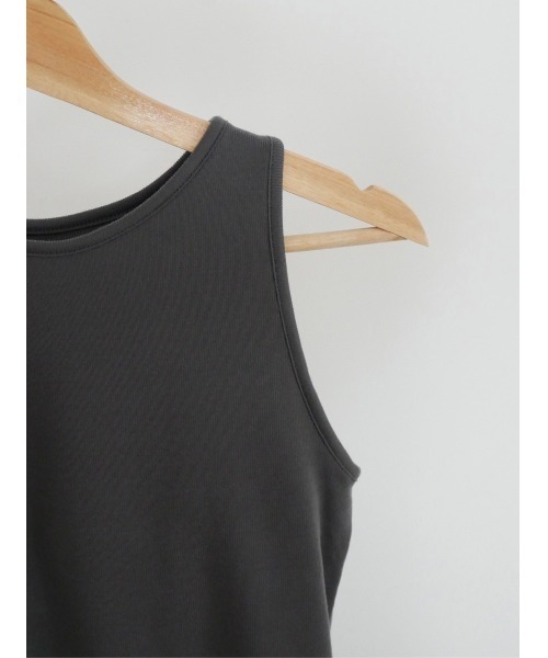 TRUNC(トランクエイティーエイト)の「Rib American Sleeve Tank Top(タンクトップ・レディース・グレー/ブラック/アイボリー・FREE)」の7枚目の写真
