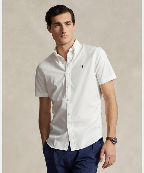 POLO RALPH LAUREN(ポロ ラルフ ローレン)の「クラシック フィット ガーメントダイド ツイル シャツ(シャツ/ブラウス・メンズ・ホワイト・XL/L/M/S/XXL/XS)」の1枚目の写真