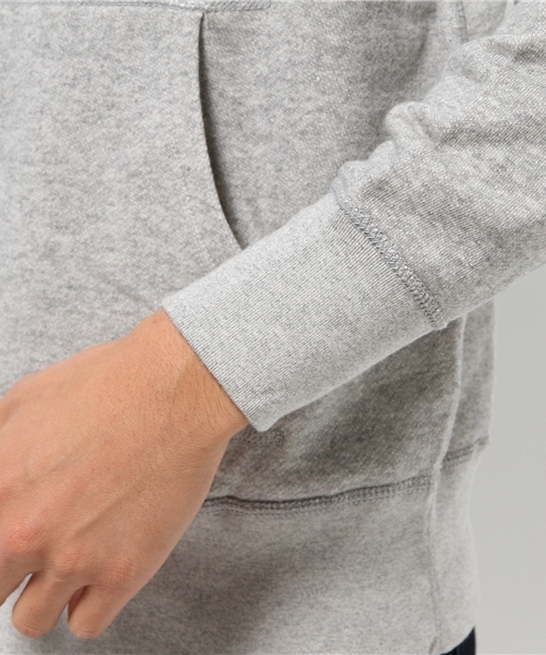 SEVENDAYS=SUNDAY（セブンデイズサンデイ）の「トンプキン裏毛　長袖ラグランプルパーカー（Tシャツ/カットソー・メンズ・杢グレー/オフホワイト/ネイビー・MEDIUM/LARGE/SMALL）」の8枚目の写真