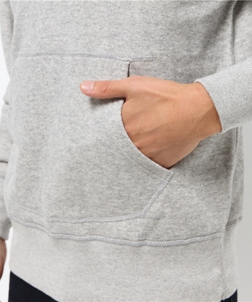 SEVENDAYS=SUNDAY（セブンデイズサンデイ）の「トンプキン裏毛　長袖ラグランプルパーカー（Tシャツ/カットソー・メンズ・杢グレー/オフホワイト/ネイビー・MEDIUM/LARGE/SMALL）」の9枚目の写真