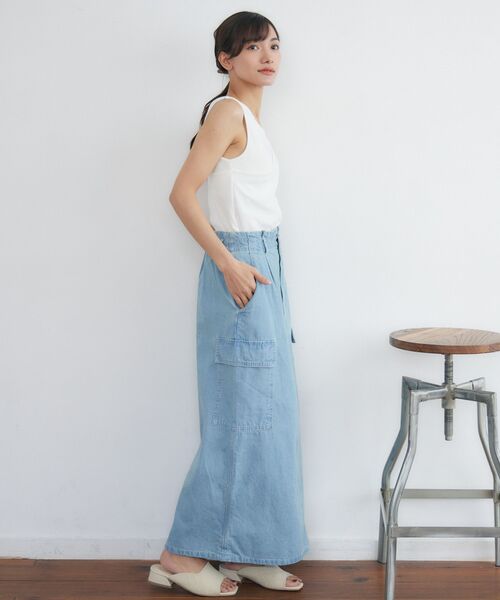 RETRO GIRL（レトロガール）の「アシメデザインタンク（タンクトップ・レディース・レッド/ブラウン/オフホワイト/ブラック・FREE）」の6枚目の写真