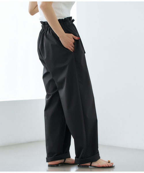 VERMEIL par iena(ヴェルメイユパーイエナ)の「コットンポリエステルドロストパンツ(その他パンツ・レディース・ベージュ/ブラック・38/36)」の12枚目の写真