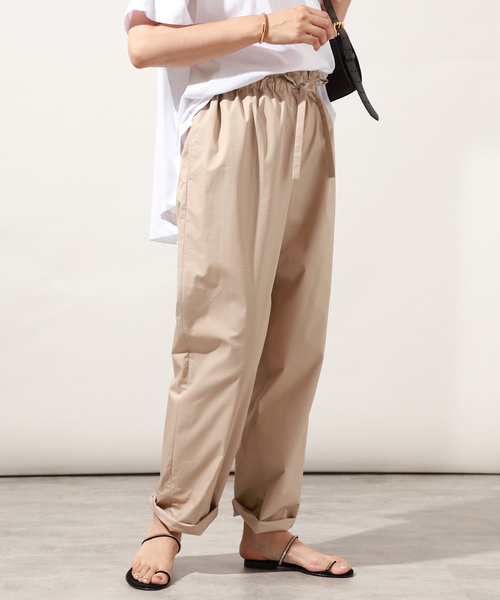 VERMEIL par iena(ヴェルメイユパーイエナ)の「コットンポリエステルドロストパンツ(その他パンツ・レディース・ベージュ/ブラック・38/36)」の21枚目の写真