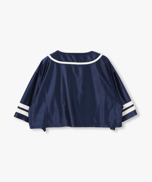anna sui nyc(アナ スイ エヌ ワイ シー)の「NYエンブロイダリーベースボールショートシャツ(Tシャツ/カットソー・レディース・レッド/ホワイト/ネイビー・FREE)」の7枚目の写真