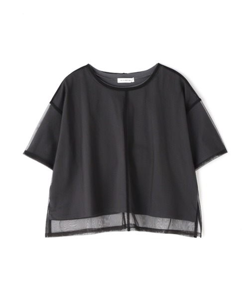 NATURAL BEAUTY BASIC(ナチュラルビューティーベーシック)の「◇チュールレイヤードカットソー(Tシャツ/カットソー・レディース・オフホワイト/ベージュ/チャコールグレー/ダークブラウン・FREE)」の20枚目の写真