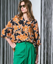 《UNISEX》【LIMITED EDITION】Prime-Over Short Sleeve Open Collar Shirt/プライムオーバーショートスリーブオープンカラーシャツ【MAISON SPECIAL/メゾンスペシャル】