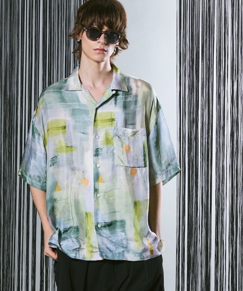 MAISON SPECIAL（メゾンスペシャル）の「《UNISEX》【LIMITED EDITION】Prime-Over Short Sleeve Open Collar Shirt/プライムオーバーショートスリーブオープンカラーシャツ【MAISON SPECIAL/メゾンスペシャル】（シャツ/ブラウス・メンズ・オフホワイト/グレー/ブラウン/ベージュ/ブラック/ライトグレー/チャコールグレー/ホワイト/ピンクベージュ/グリーン/ライトグリーン/オレンジ/その他1/ダークブラック/その他2・2/1）」の11枚目の写真