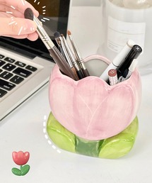 aimoha（アイモハ）の「チューリップ型　花型　ペン立て（収納グッズ）」