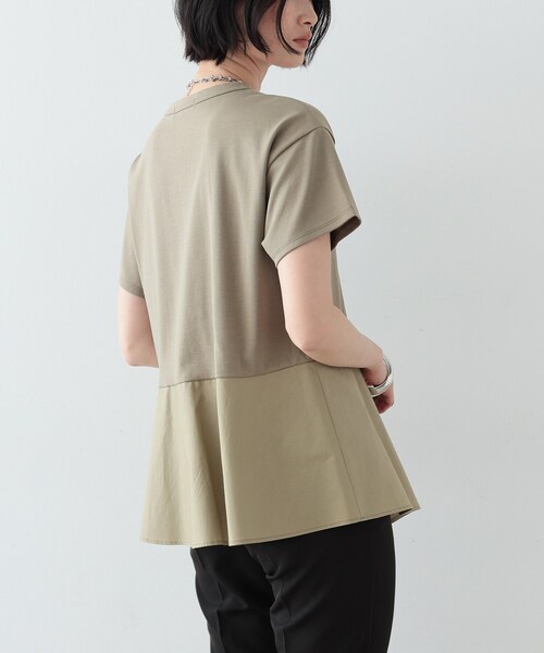 GALLEST（ギャレスト）の「◆アシンメトリぺプラムトップス（Tシャツ/カットソー・レディース・ホワイト系/ブラック/カーキ・38）」の21枚目の写真