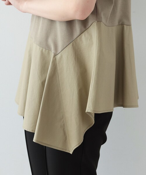 GALLEST（ギャレスト）の「◆アシンメトリぺプラムトップス（Tシャツ/カットソー・レディース・ホワイト系/ブラック/カーキ・38）」の22枚目の写真