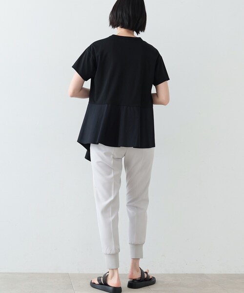 GALLEST（ギャレスト）の「◆アシンメトリぺプラムトップス（Tシャツ/カットソー・レディース・ホワイト系/ブラック/カーキ・38）」の14枚目の写真