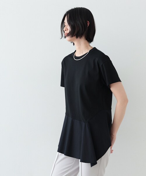 GALLEST（ギャレスト）の「◆アシンメトリぺプラムトップス（Tシャツ/カットソー・レディース・ホワイト系/ブラック/カーキ・38）」の16枚目の写真