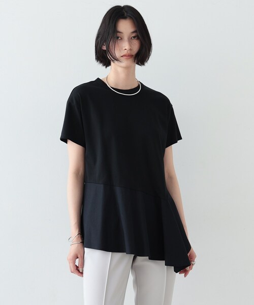 GALLEST（ギャレスト）の「◆アシンメトリぺプラムトップス（Tシャツ/カットソー・レディース・ホワイト系/ブラック/カーキ・38）」の17枚目の写真