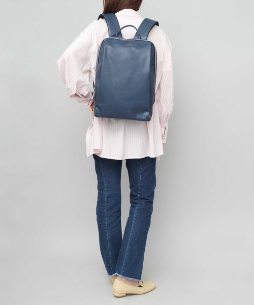 REGiSTA(レジスタ)の「レザー調 薄マチ 軽い ビジネスリュック A4・PC収納対応 軽量リュック(バックパック/リュック・メンズ・ブラック/ダークブラウン/ネイビー・FREE)」の22枚目の写真