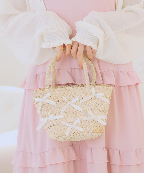 ミニミニリボンカゴバッグ（ボストンバッグ）｜DearMyLoveRose（ディア