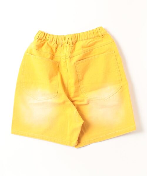 BALLSY.BROTHERS（ボールジーブラザーズ）の「Vintage processed double knee shorts（その他パンツ・メンズ・イエロー・MEDIUM/LARGE）」の2枚目の写真