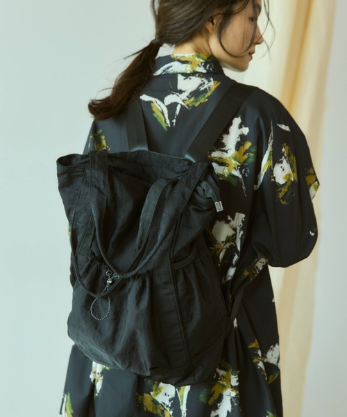 サイドポケットトートバッグ サイドポケットバッグ L (ファスナー付き)