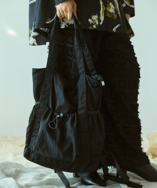 A4収納可能】2wayサイドポケットトートバッグ（トートバッグ