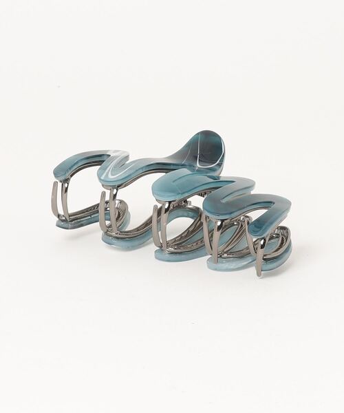 うねうねラインヘアクリップ バンスクリップ（バレッタ/ヘアクリップ