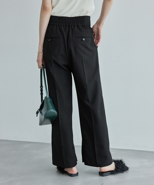 ROPE' PICNIC(ロペピクニック)の「ウールライクサージワイドパンツ/セットアップ対応・リンクコーデ(その他パンツ・レディース・ネイビー/ブラウン/ブラック・40/38/36)」の10枚目の写真