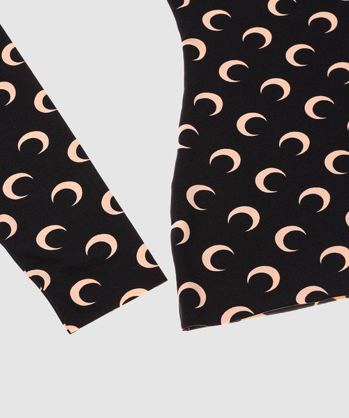 MARINE SERRE（マリーン・セル）の「MOON PRINTED JERSEY SECOND SKIN CREWNECK TOP（その他トップス・レディース・ホワイト系その他/ベージュ/ブラウン・X-SMALL/SMALL/MEDIUM/S/M/XS）」の7枚目の写真