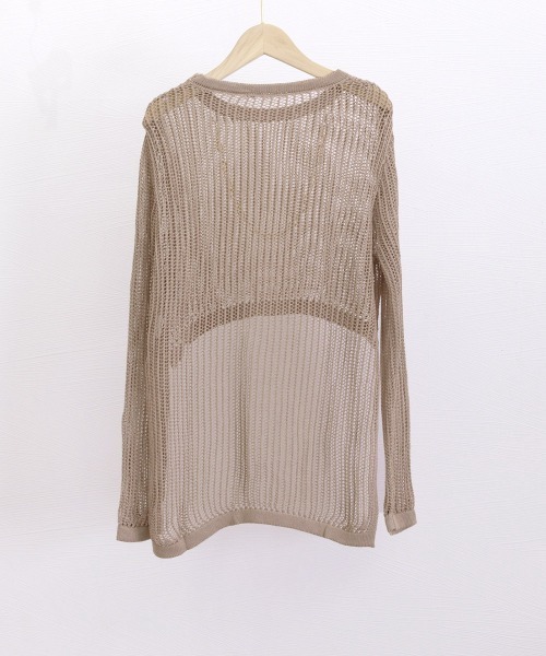 Miniministore(ミニミニストア)の「メッシュ編み サマーニット クルーネック(ニット/セーター・レディース・ホワイト/モカ/ブラック・FREE)」の17枚目の写真