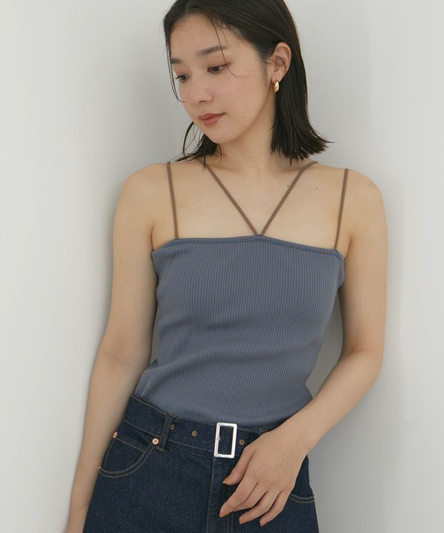 VIS(ビス)の「【近赤外線対策/UVケア/洗える】ミジンコボーダーアンサンブル【SET】(アンサンブル・レディース・ピンク系その他2/ブラウン/ブラック/ブラック系その他・FREE)」の13枚目の写真