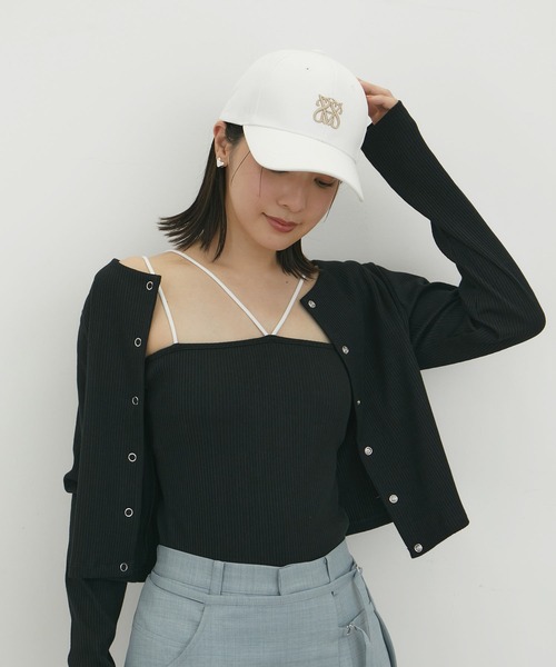 VIS(ビス)の「【近赤外線対策/UVケア/洗える】ミジンコボーダーアンサンブル【SET】(アンサンブル・レディース・ピンク系その他2/ブラウン/ブラック/ブラック系その他・FREE)」の11枚目の写真