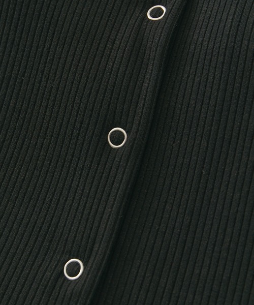 VIS(ビス)の「【近赤外線対策/UVケア/洗える】ミジンコボーダーアンサンブル【SET】(アンサンブル・レディース・ピンク系その他2/ブラウン/ブラック/ブラック系その他・FREE)」の6枚目の写真