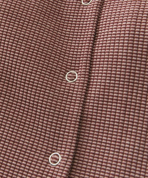 VIS(ビス)の「【近赤外線対策/UVケア/洗える】ミジンコボーダーアンサンブル【SET】(アンサンブル・レディース・ピンク系その他2/ブラウン/ブラック/ブラック系その他・FREE)」の5枚目の写真