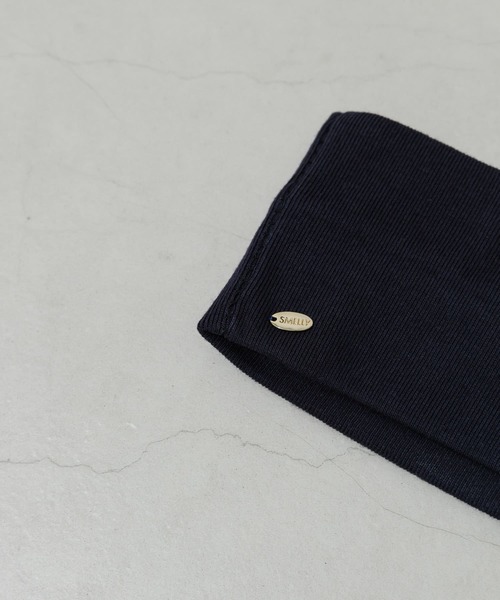 SMELLY(スメリー)の「シンプルリブヘアバンド(ヘアバンド・レディース・ネイビー/ブラック・-)」の3枚目の写真
