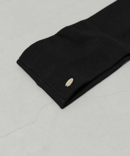 SMELLY(スメリー)の「シンプルリブヘアバンド(ヘアバンド・レディース・ネイビー/ブラック・-)」の4枚目の写真