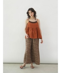 Geometric wide pants