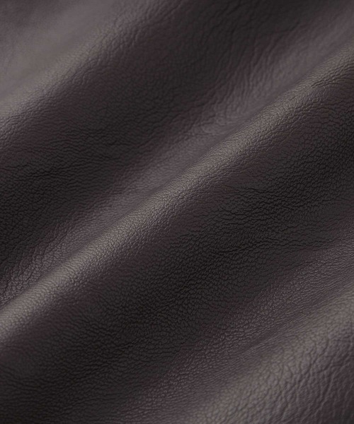 GeeRA（ジーラ）の「ダブルジップフェイクレザーブルゾン（ブルゾン・レディース・ブラウン/ブラック・MEDIUM/LARGE）」の13枚目の写真