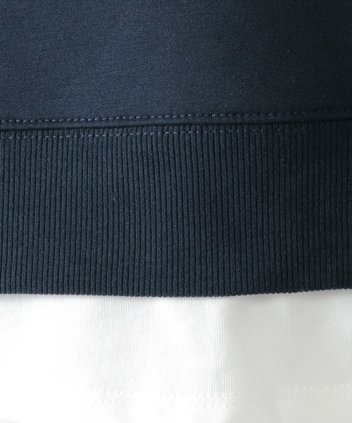 ikka（イッカ）の「【洗濯機で洗える／親子コーデ】GOKU楽ダンボールレイヤープルオーバー（120~160cm）（Tシャツ/カットソー・キッズ・ベージュ/ネイビー/グリーン/モカ・120/130/140/150/160）」の15枚目の写真