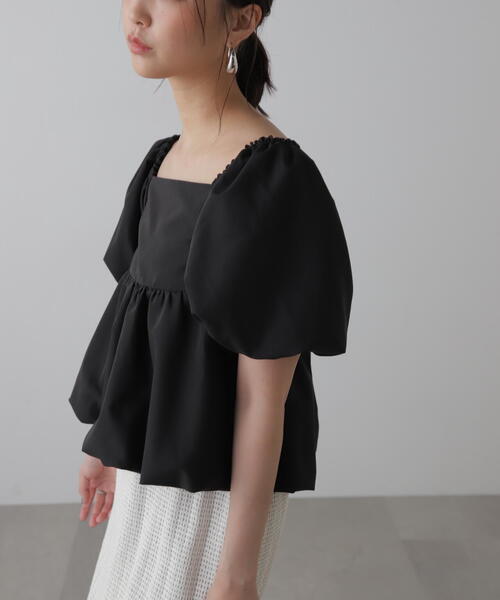 FREE'S MART（フリーズマート）の「■[2WAY]ペプラムバルーンブラウス（シャツ/ブラウス・レディース・ホワイト/ブラック/ブルー・FREE）」の18枚目の写真