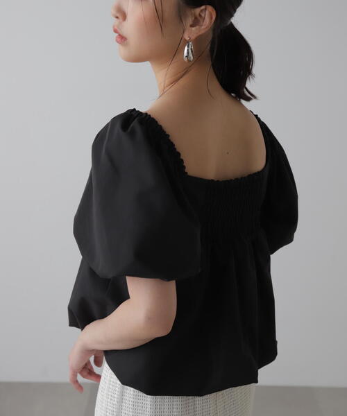 FREE'S MART（フリーズマート）の「■[2WAY]ペプラムバルーンブラウス（シャツ/ブラウス・レディース・ホワイト/ブラック/ブルー・FREE）」の19枚目の写真