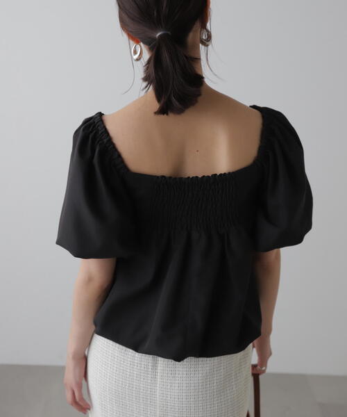 FREE'S MART（フリーズマート）の「■[2WAY]ペプラムバルーンブラウス（シャツ/ブラウス・レディース・ホワイト/ブラック/ブルー・FREE）」の11枚目の写真