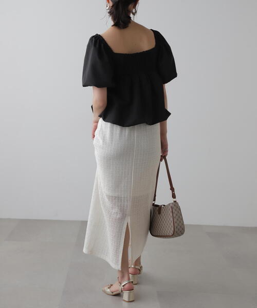 FREE'S MART（フリーズマート）の「■[2WAY]ペプラムバルーンブラウス（シャツ/ブラウス・レディース・ホワイト/ブラック/ブルー・FREE）」の6枚目の写真