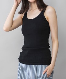 タンクトップ ノースリーブ 「Munich/ミューニック」stretched polyester rib レディース コットンリブ2WAYタンクトップ | Munich(ミューニック)公式通販