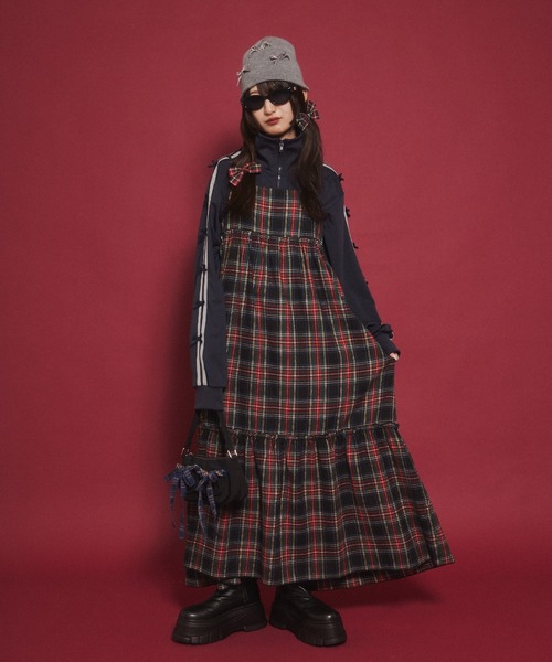 セール】タータンチェックキャミワンピース（ワンピース）｜WC