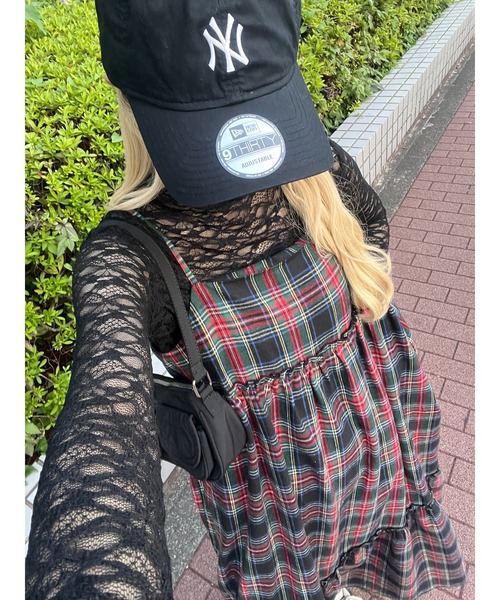 WC（ダブル シー）の「タータンチェックキャミワンピース